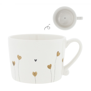 Kubek Cup White/Hearts In Bloom Bastion Collections Kubek Cup White/Hearts In Bloom Bastion Collections