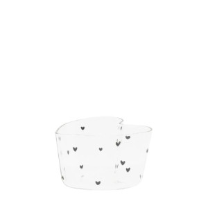 Miseczka Szklana Heart Bowl Small With Hearts All Over Bastion Collections