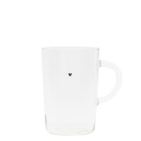 Szklanka Tumbler Tea L With Black Heart Bastion Collections