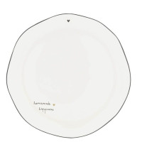 Talerz Śniadaniowy Breakfast Plate White/Homemade Happiness 23Cm Bastion Collections Talerz Śniadaniowy Breakfast Plate White/Homemade Happiness 23Cm Bastion Collections