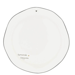 Talerz Śniadaniowy Breakfast Plate White/Homemade Happiness 23Cm Bastion Collections Talerz Śniadaniowy Breakfast Plate White/Homemade Happiness 23Cm Bastion Collections