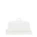 Maselniczka Butter Dish Small White Heart in Black Bastion Collections Maselniczka Butter Dish Small White Heart in Black Bastion Collections
