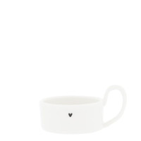 Świecznik Candleholder Medium White With Handle Bastion Collections Świecznik Candleholder Medium White With Handle Bastion Collections