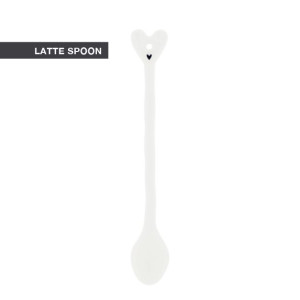 Łyżka Do Latte Spoon White w Heart Bastion Collections Łyżka Do Latte Spoon White w Heart Bastion Collections