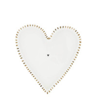Taca Tray Heart With Edge Little Brown Stripes Bastion Collections
