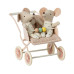 Wózek Stroller Baby Mice Rose Maileg