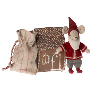Myszka Santa Mouse Święty Mikołaj W Piernikowym Domku Maileg