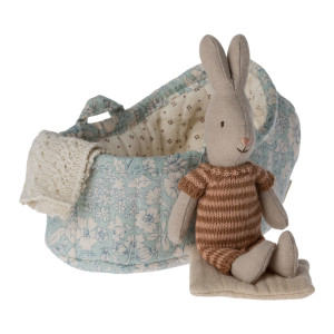 Króliczek W Nosidełku Rabbit In Carry Cot Micro Maileg