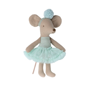 Myszka Baletnica Ballerina Mouse Little Sister Light Mint Maileg