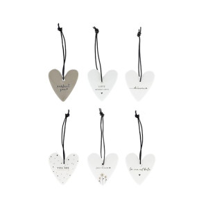 Zawieszka Heart Decoration White Bastion Collections