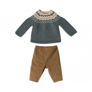 Ubranko Dla Królika Pants & Knitted Sweater Size 5 Maileg 