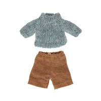 Ubranko Knitted Sweater & Pants Dla Myszki Starszy Brat Maileg 