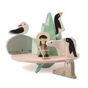 Drewniana Gra Zręcznościowa Balansujący Biegun Polarny Tender Leaf Toys