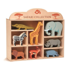 Drewniane Figurki Do Zabawy Zwierzęta Safari Tender Leaf Toys