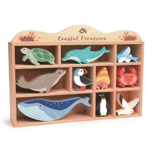 Drewniane Figurki Do Zabawy Zwierzęta Morskie Tender Leaf Toys