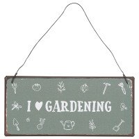 Metalowa Tabliczka I Love Gardening Ib Laursen 