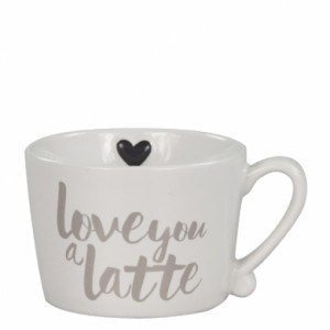 Kubek z Serduszkiem Love you a latte Bastion Collections 