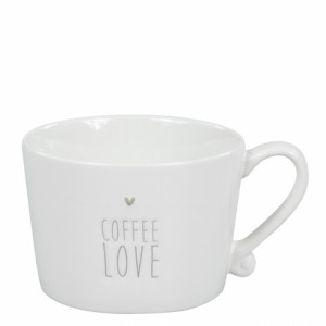 Kubek Z Serduszkiem Coffee Love Grey Bastion Collections