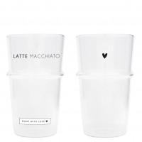 Szklanka Do Latte LATTE MACHIATO Black NEW Bastion Collections 