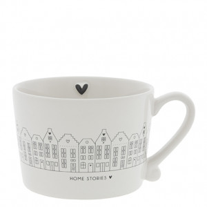 Kubek White Home Stories Black Bastion Collections 