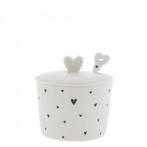 Cukierniczka White/Hearts & Spoon in Black Bastion Collections 