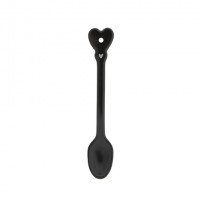 Ceramiczna Łyżeczka Matt Black Coffee Spoon Bastion Collections 