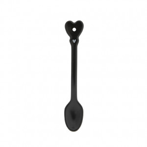 Ceramiczna Łyżeczka Matt Black Coffee Spoon Bastion Collections 