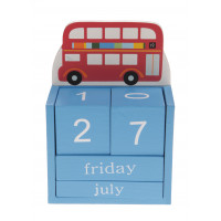 Kalendarz drewniany Double Decker Bus