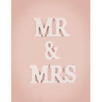 Napis Mr & Mrs