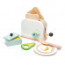 Drewniany Toster Z Zestawem Śniadaniowym Mini Chef Tender Leaf Toys