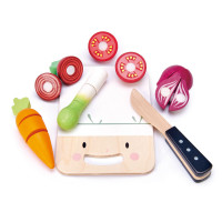 Drewniana Deska Z Warzywami Do Krojenia Mini Chef Tender Leaf Toys