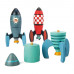Drewniane Rakiety Kosmiczne Zabawka Konstrukcyjna Tender Leaf Toys