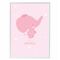 Plakat Pink Elephant A Little Lovely Company 
