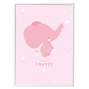 Plakat Pink Elephant A Little Lovely Company 