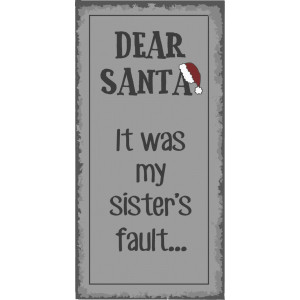 Magnes DEAR SANTA IT WAS MY SISTER'S FAULT Ib Laursen 