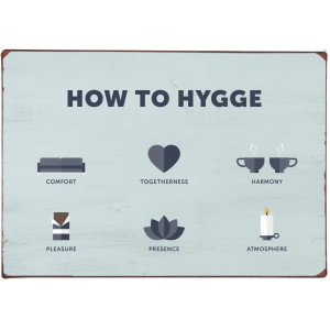 Metalowa Tabliczka How To Hygge Ib Laursen 