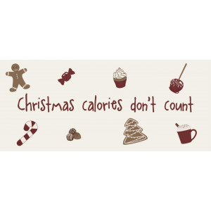 Metalowa Tabliczka Christmas Calories Don't Count Ib Laursen 