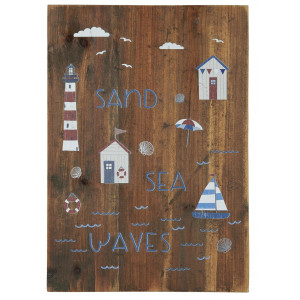 Drewniana Tabliczka Sand, Sea, Waves Ib Laursen 
