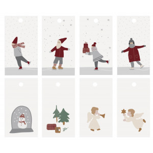 Etykiety Prezentowe Christmas  Zestaw 8 SZT Ib Laursen 