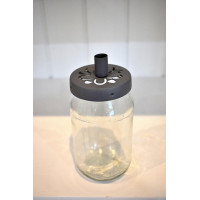 Szklany Pojemnik Jar With Flower Top Cynk Madleys 