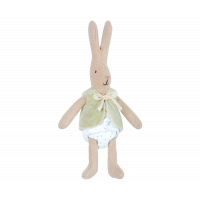 Królik Micro Rabbit Z Zieloną Kamizelką Maileg 