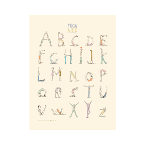 Plakat Yoga Alphabet Maileg 