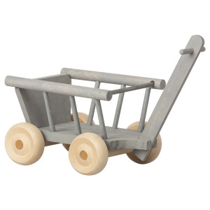 Drewniany Wagonik Wózek Mint/Grey Micro Maileg