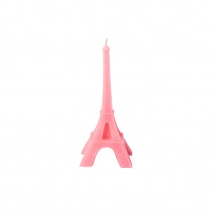 Świeczka Eiffel Tower Pink Rice