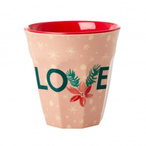 Kubek Z Melaminy Love Christmas Print Rice 