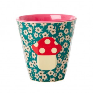 Kubek Z Melaminy Mushroom Print Rice 
