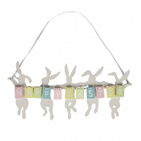 Napis Pastel Bunnies Happy Easter 