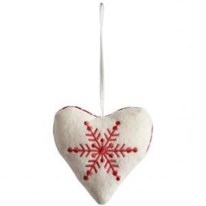 Zawieszka Snowflake Heart Decoration